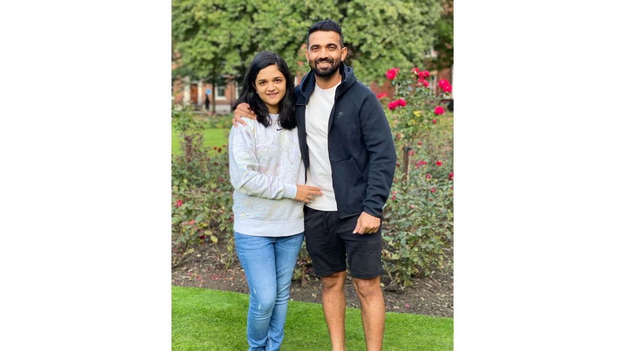 Ajinkya Rahane married his childhood friend Radhika Dhopavkar in an intimate ceremony on September 26, 2014. Credit: Instagram/