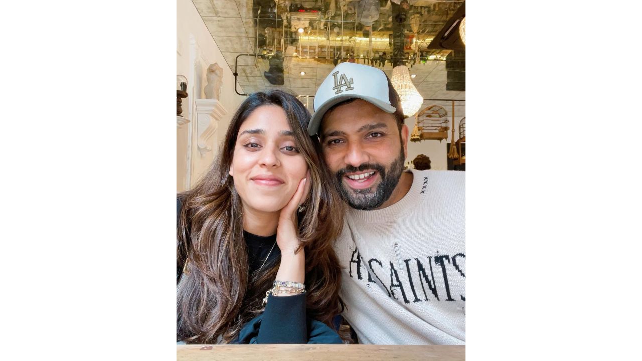 Rohit Sharma fell in love with his then manager Ritika Sajdeh. They dated nearly six years before getting married in 2015. Credit: Instagram/rohitsharma45