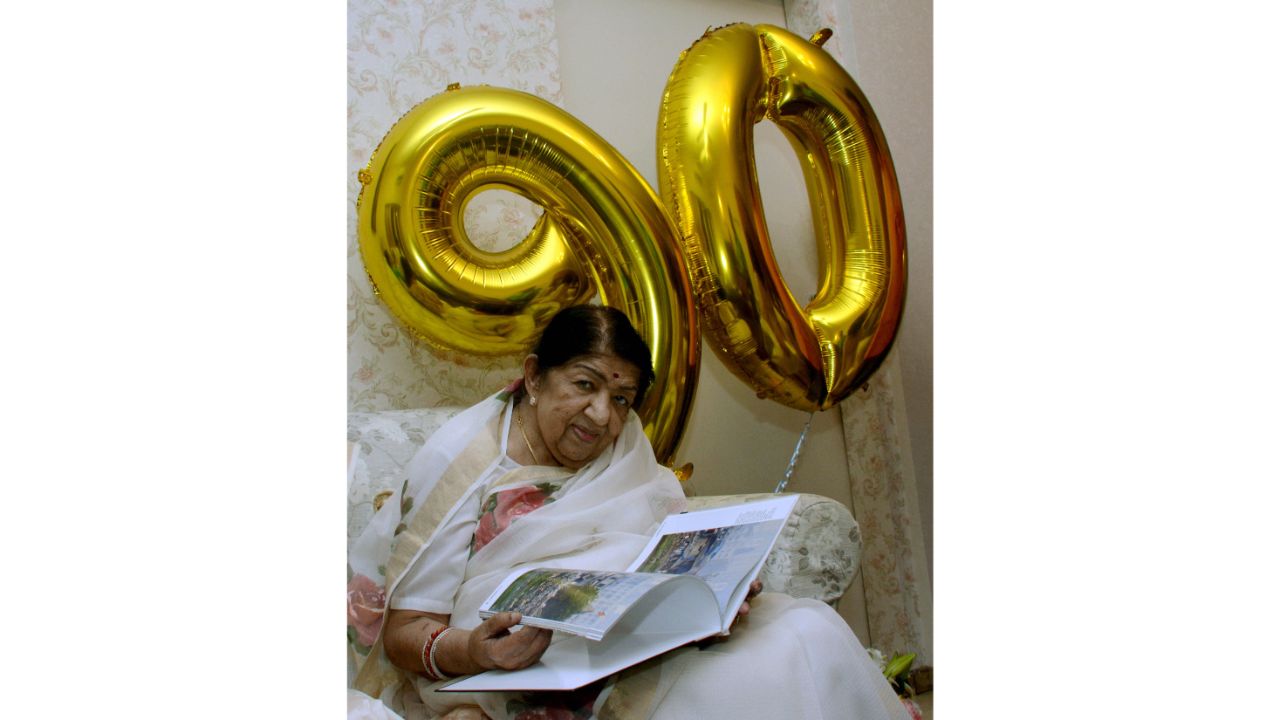 Lata Mangeshkar: Nightingale of India Lata Mangeshkar, who is known for timeless classics, has reportedly insured her vocal cords for an undisclosed amount. Credit: PTI Photo