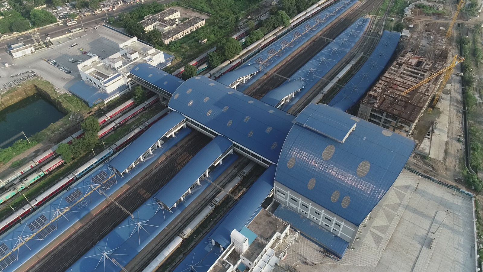 The renovated Habibganj Railway station will now be known after Gond queen Rani Kamlapati, who is considered the last Hindu queen of Bhopal. Credit: PIB Photo