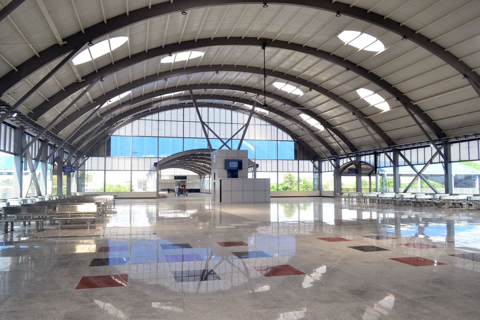 The station has been designed as a green building with modern world-class amenities. Credit: PIB Photo