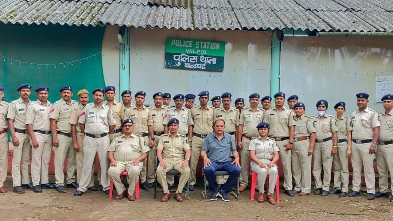 Valpoi police station in North Goa secured fourth place. Credit: Twitter/@paragkhadilkar