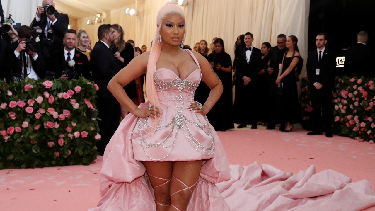 Rap star Nicki Minaj was not allowed into New York's Met Ball after revealing she had not been vaccinated because a friend of her cousin in Trinidad said his testicles swelled up after he got the jab. Credit: Reuters Photo