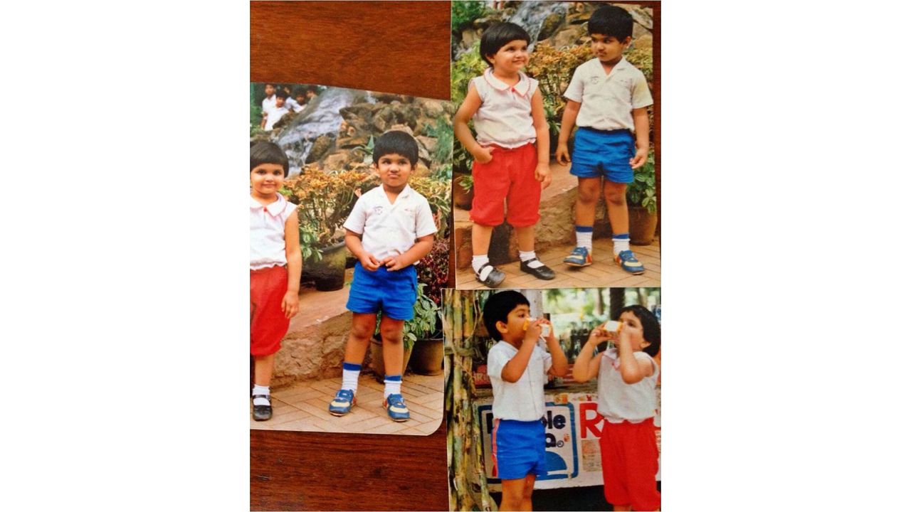 Deepika with her childhood friend Aditya Narayan. She stills shares a close bond with Aditya. Credit: Instagram/deepikapadukone