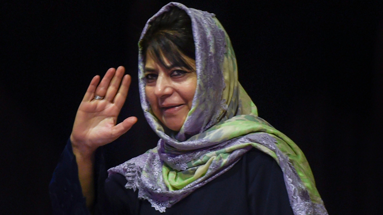 Mehbooba Mufti, the first woman to hold the office of Chief Minister in J&K, holds a BA degree along with a law degree from the University of Kashmir. Credit: PTI Photo