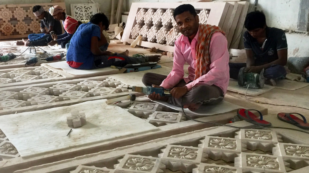 The complex has identical recreations of 108 Divya Desams, the 108 ornately carved Vishnu temples mentioned in the works of the Alvars, mystic Tamil saints. Credit: Twitter/Statue of Equality
