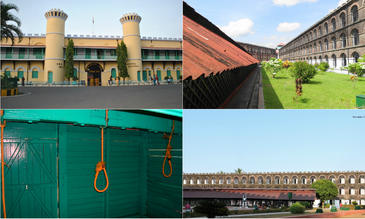 5. Kala Pani (Blackwaters) or Cellular jail, in Port Blair | Kala Pani, or the Cellular jail, was built in the middle of the ocean, as a place of exile for political prisoners, including notable freedom fighters like Battukeshwar Dutt and V D Savarkar. This eerie-looking Panopticon style jail has been converted into a museum which portrays the hardships the inmates had to endure, including displays of various means used for torture. Credit: Wikimedia Commons