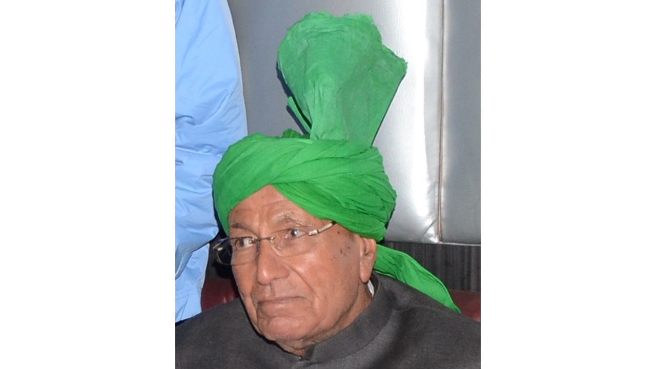 Om Prakash Chautala, who was a longtime president of the Indian National Lok Dal, served as Haryana CM for five days in 1990. Credit: DH Pool Photo