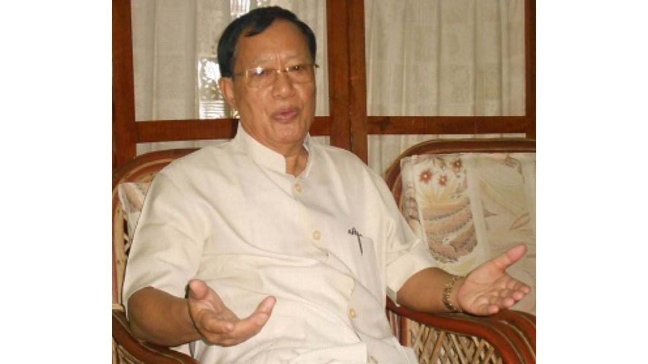 Congress veteran SC Marak served as the chief minister of Meghalaya for 13 days in 1998. Credit: DH Pool Photo