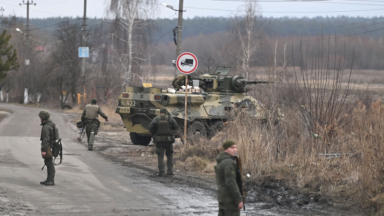 A majority of the more than 150,000 Russian forces that had massed on the Ukrainian border were now fighting in the country amid  stiff Ukrainian resistance. Credit: AFP Photo