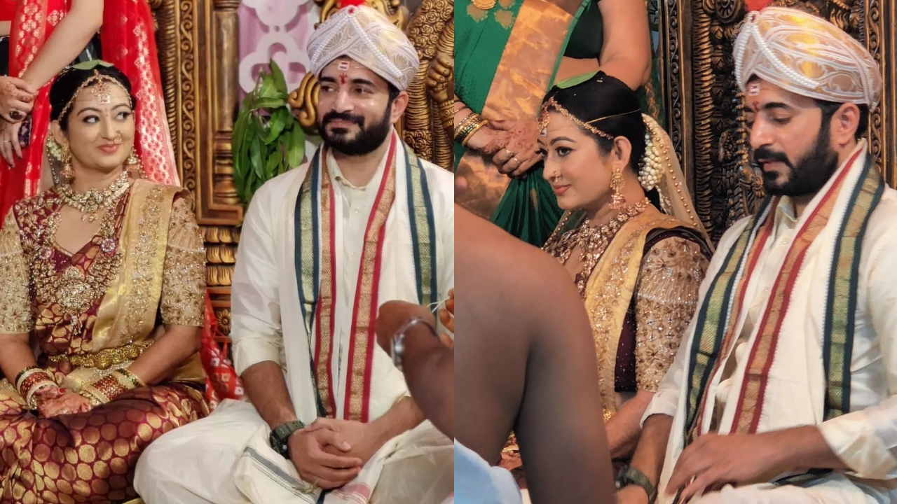 In Pics| Kannada actor Tejaswini Prakash marries beau Phani Varma