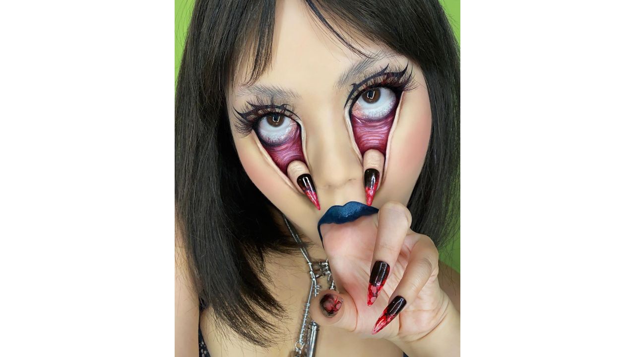 Inspired by the drawings of artist Mako, Mimi excelled in this optical illusion that left the netizens stunned. Credit: Instagram/mimles