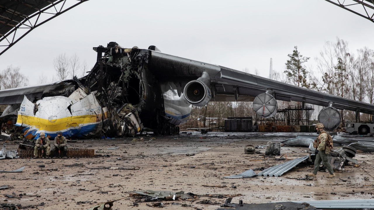 Gostomel airport has seen violent clashes since the start of Russia's invasion, launched by President Vladimir Putin. The Russian army has said it is trying to seize strategic infrastructure. Credit: Reuters Photo