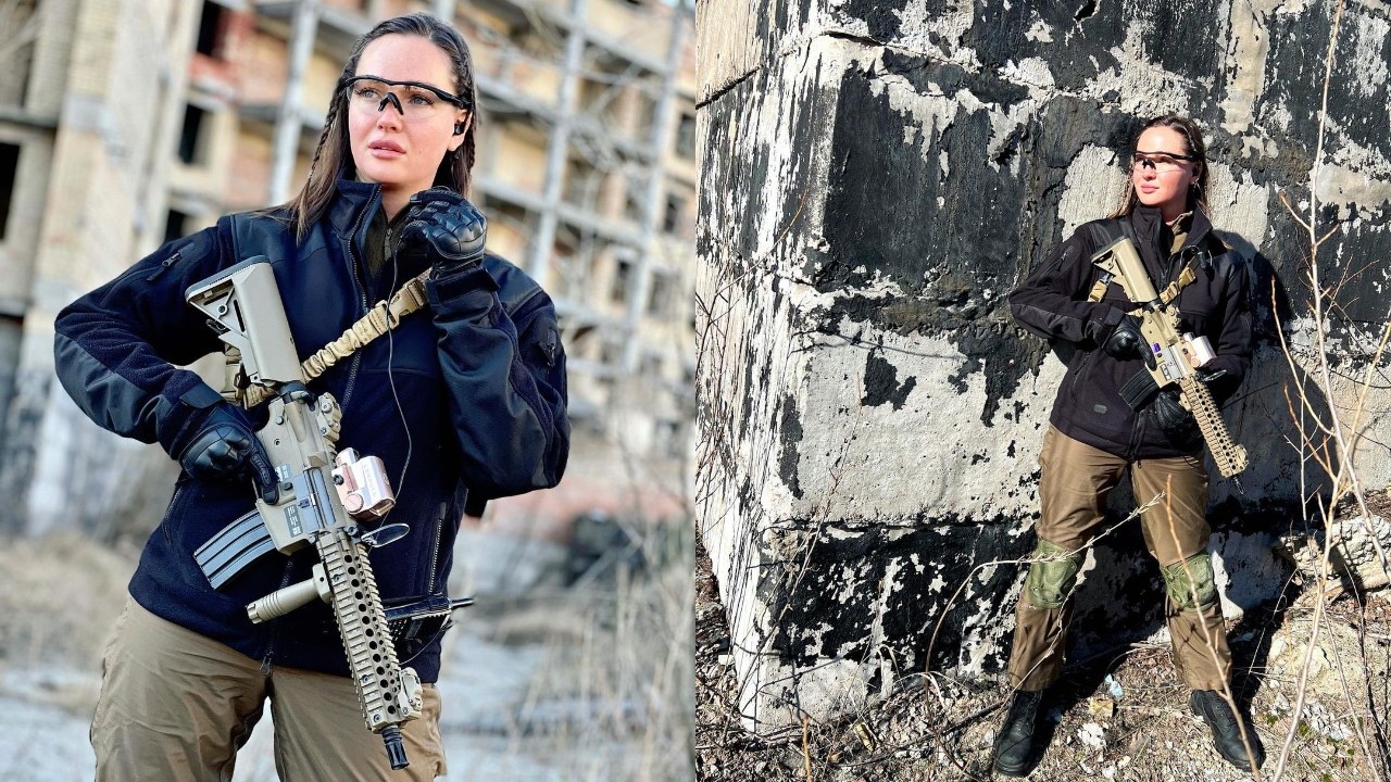 Former Miss Ukraine Anastasiia Lenna, making headlines with her photos 'up in arms', has put an end to speculations that she has joined Ukrainian forces amid the Russian invasion. Lenna dismissed these claims on Instagram, clarifying that she