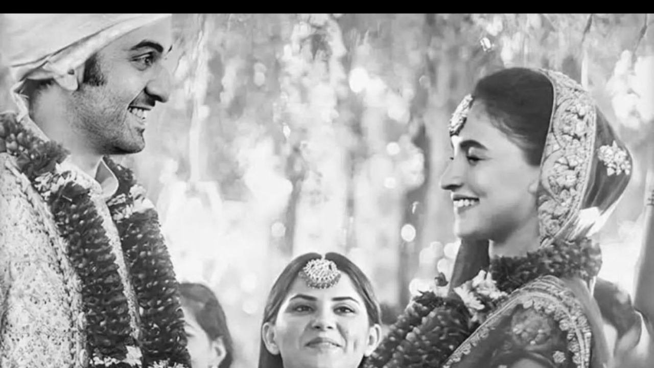In 2019, this photoshopped picture of Alia Bhatt and Ranbir Kapoor as bride and groom went viral online. Credit: Special Arrangement