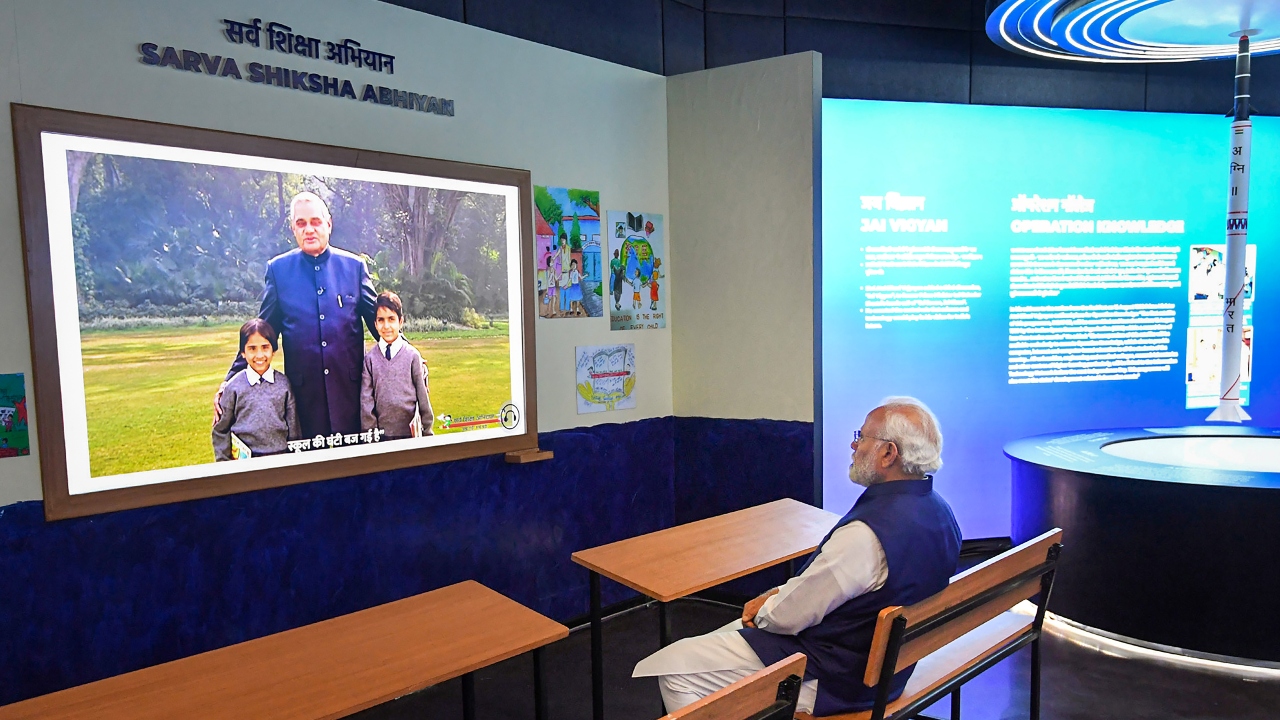 The Pradhan Mantri Sangrahalaya, a museum dedicated to prime ministers of India, was inaugurated by Prime Minister Narendra Modi on April 14 to coincide with B R Ambedkar's birth anniversary. Credit: PIB