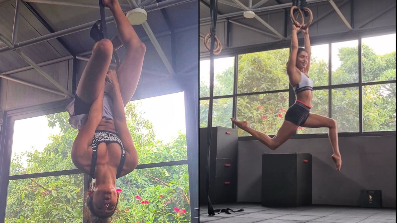 Actor Samyuktha Hegde is one of the divas whose social media account is loaded with pictures and videos of her coolest workout regimes that keep her fans motivated to stay fit. Credit: Instagram/samyuktha_hegde