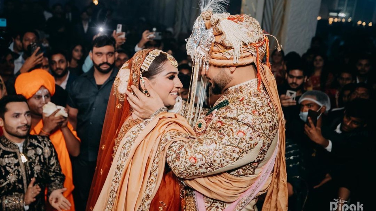 Social media is brimming with dreamy wedding pictures of Millind and Pria. Credit: Dipak Studios