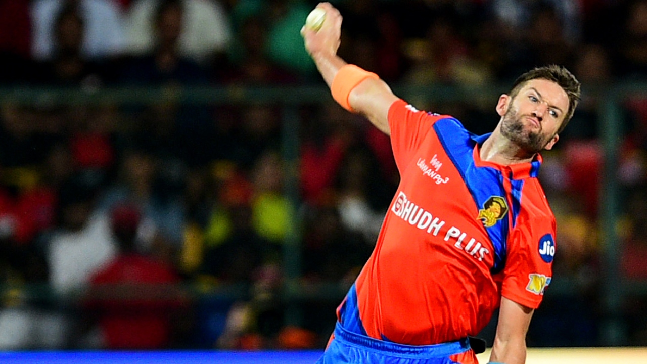 Andrew Tye achieved this special feat while playing for Gujarat Lions in 2017. Credit: DH Pool Photo