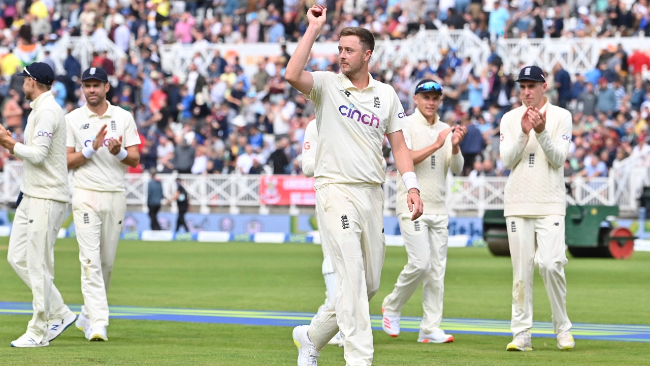 England pacer Ollie Robinson was one of the Wisden's five Cricketers of the Year. Credit: AFP Photo