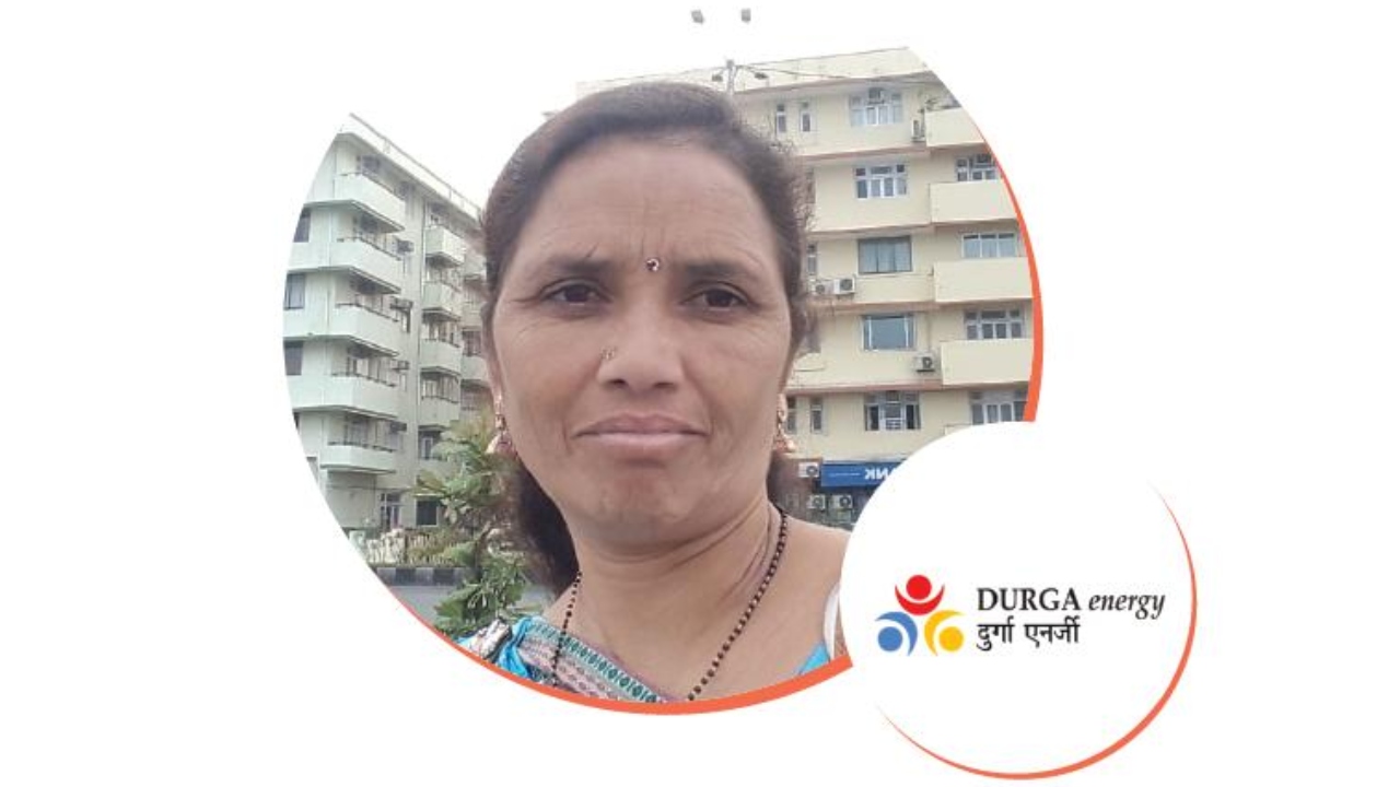 Rukmani Katara, CEO of Durga Energy, is igniting a renewable energy revolution in rural India in Rajasthan. Credit: Twitter/@powered_in
