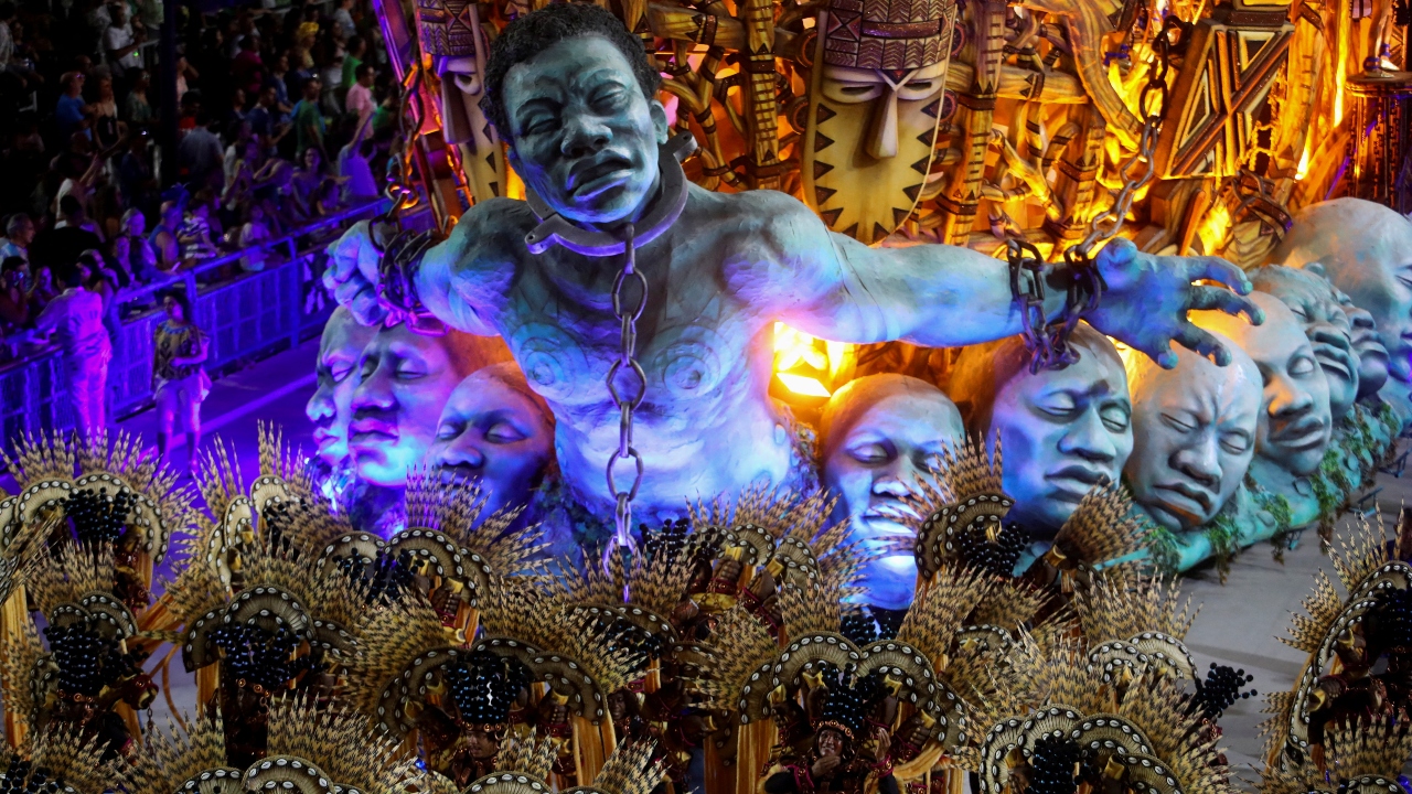 Rio de Janeiro's top samba schools began strutting their stuff, which was the first evening of the two-night spectacle. Credit: Reuters Photo