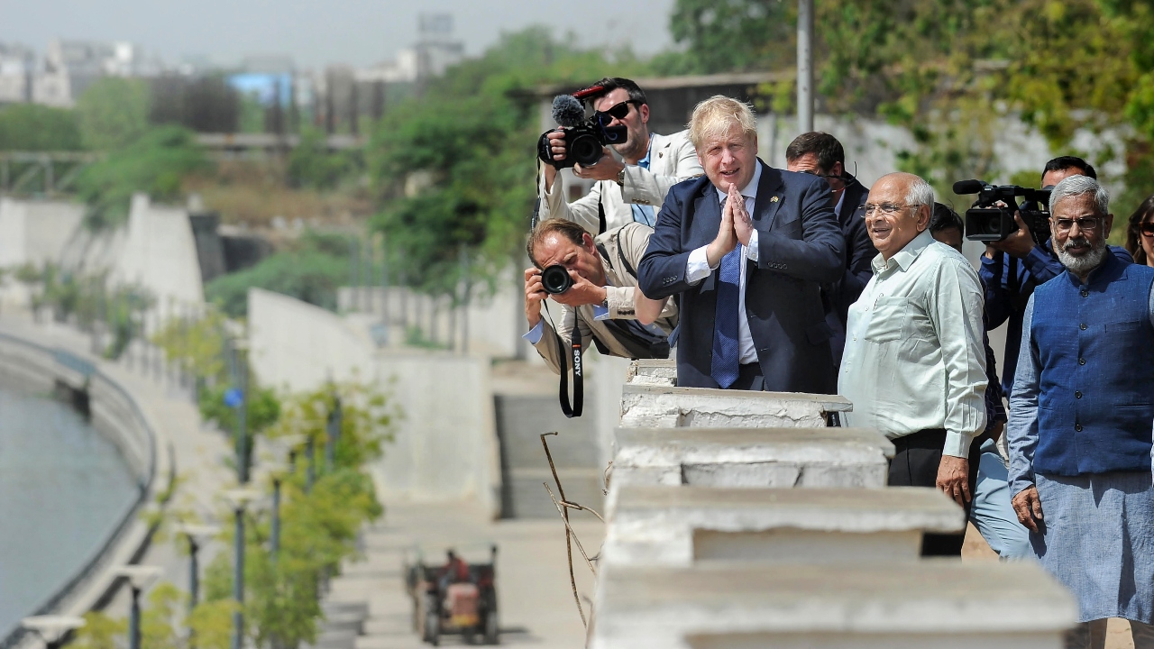 He also visited the Sabarmati Riverfront. Credit: PTI Photo