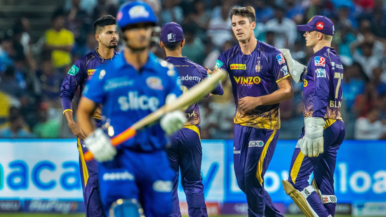Aussie pacer Pat Cummins has had a lacklustre season. In four matches, he got just 4 wickets at an average of 47.5 and an economy of 12. With the bat though, he smacked one fantastic 56* off 15 balls vs MI. Credit: PTI Photo