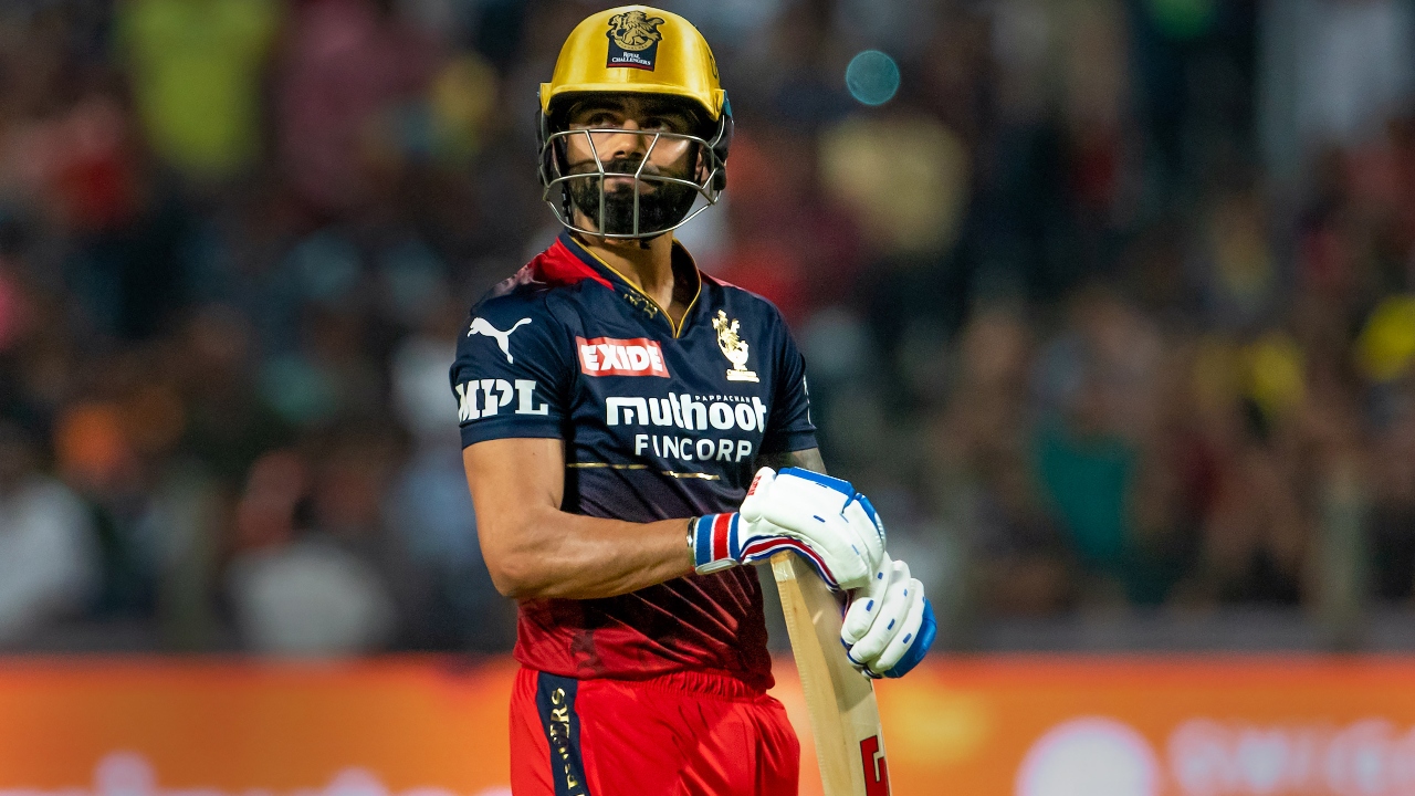 The star RCB player Virat Kohli has had a bad season so far. In 9 innings, Kohli has scored 128 runs at an average of 16. Credit: PTI Photo
