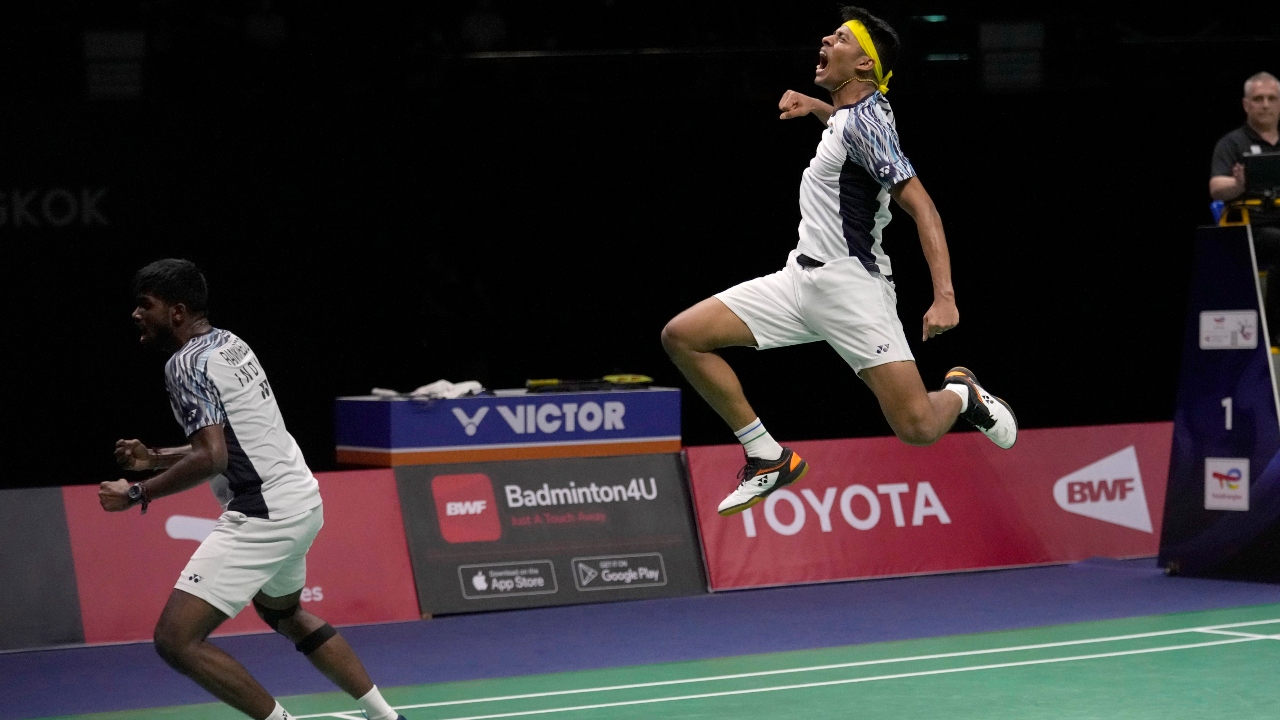 Being a team event, it's a collective show but it is also a result of individual brilliance of the singles players and the transformation of Satwiksairaj Rankireddy and Chirag Shetty into one of the fiercest doubles teams. Credit: AP Photo