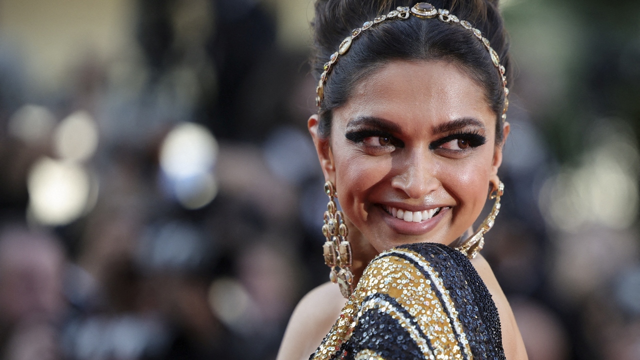 Deepika paired her outfit with matching jewellery from the ace designer's Aakash Tara collection. Credit: Reuters Photo