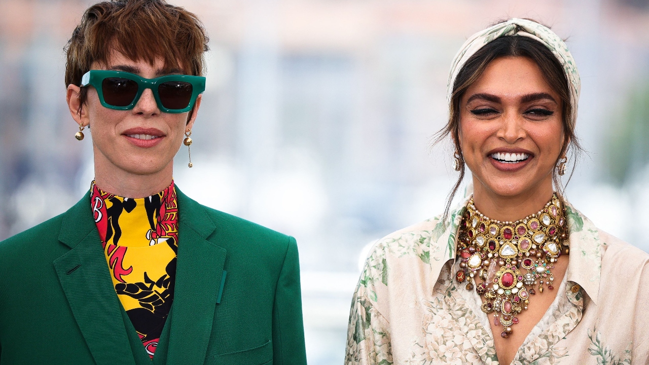 Deepika Padukone is seen with Rebecca Hall during the photocall. Credit: Reuters Photo