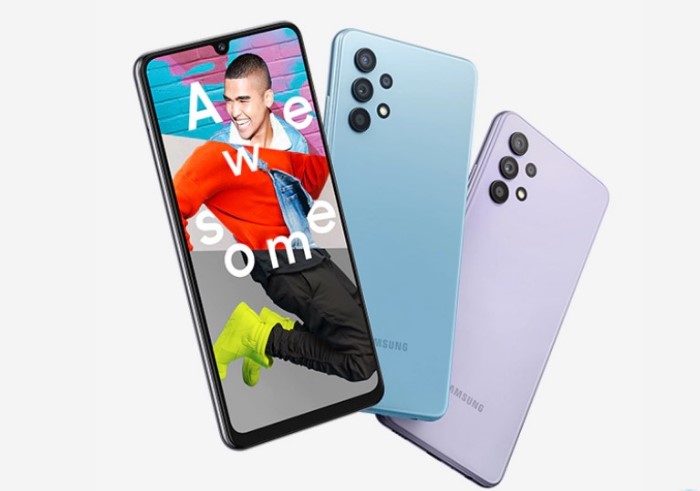 The Galaxy A32 was the fifth best selling phone in the world in Q1, 2022. It comes with feature-rich quad-camera module--main 64MP (f/1.8) backed by  8MP ultra-wide angle sensor (f/2.2 ) , 5MP depth sensor and 5MP macro sensor (f/2.4) with LED flash. Credit: Samsung