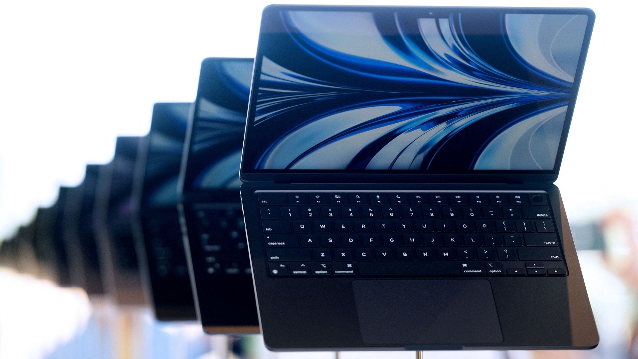 Apple also looked to further the momentum of its Macs by updating its most popular computer, the MacBook Air which is 20% smaller than its predecessor and weighs 2.7 pounds. Credit: AFP Photo