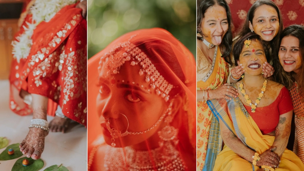 She had also organised 'Haldi' and 'Mehendi' functions which was a very private affair with very few of her friends present. Credit: Instagram/kshamachy