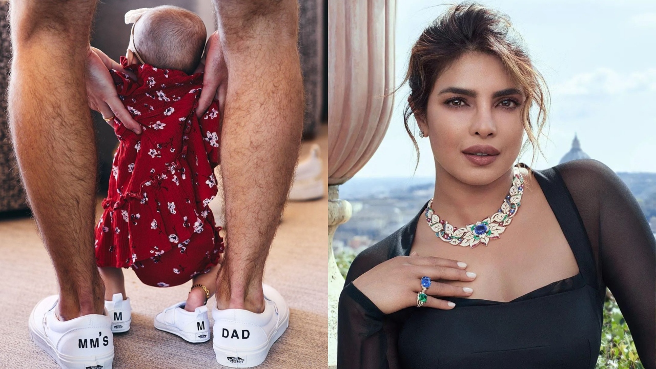 Celebrating Father's Day, Priyanka Chopra posted an adorable picture of her daughter Malti Marie Chopra Jonas and her husband Nick Jonas. Credit: Instagram/@priyankachopra