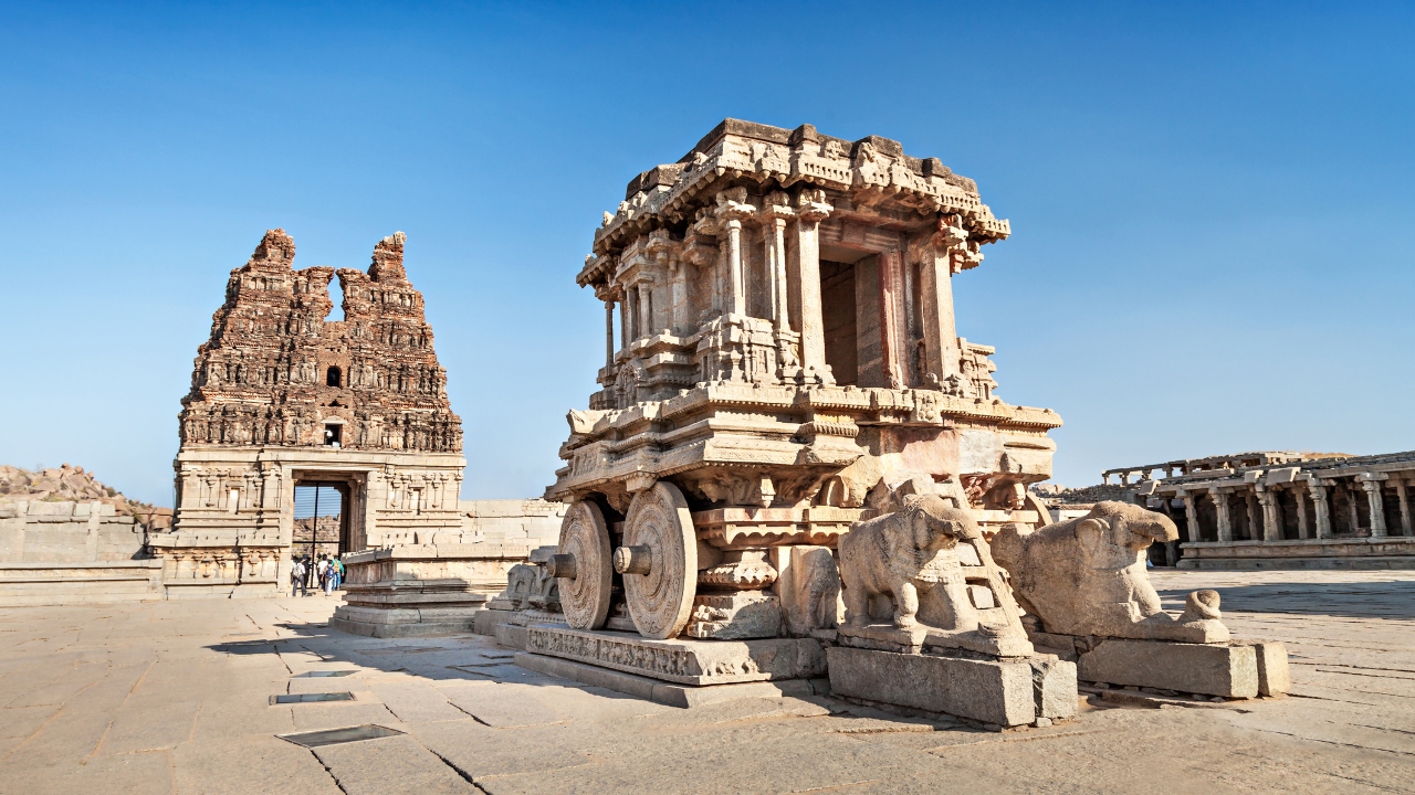 Hampi: The UNESCO world heritage site here is one of the must-visit places in Karnataka during the monsoon. Hampi usually receives less rainfall compared to other regions but the place is less crowded during the monsoon and is peaceful during the monsoon season. One can enjoy a stroll and explore the architectural beauty of this ancient heritage land. Credit: Getty Images