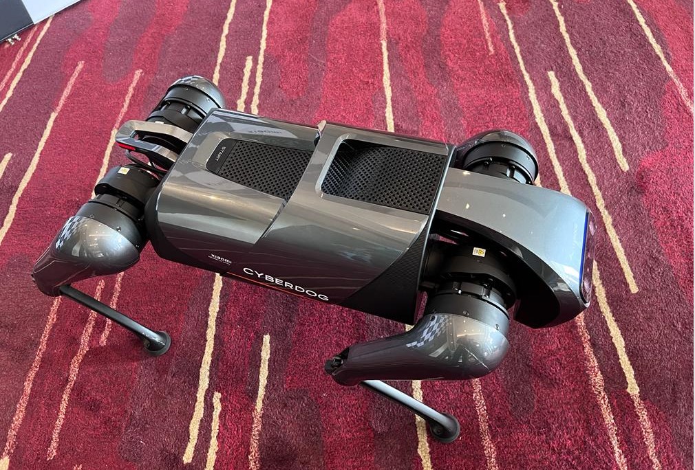 Cyber Dog comes equipped with 11 high-precision sensors that provide instant feedback to guide its movements and come handy for  assisted living for the elderly and also with the camera sensors, can be a good home security solution. Credit: DH Photo/KVN Rohit