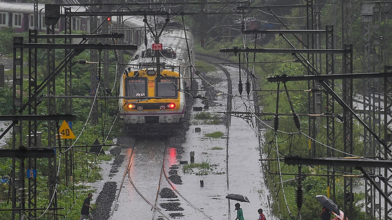Mumbai rains: Local train services on harbour line suspended due to flooded tracks