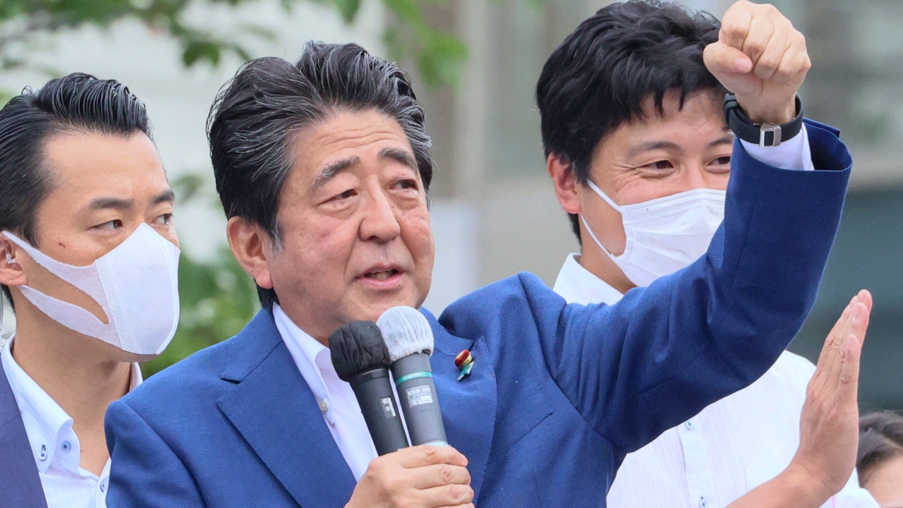 Abe comes from a strong political background; his grandfather was a former prime minister and his father was a former foreign minister. Credit: AFP Photo