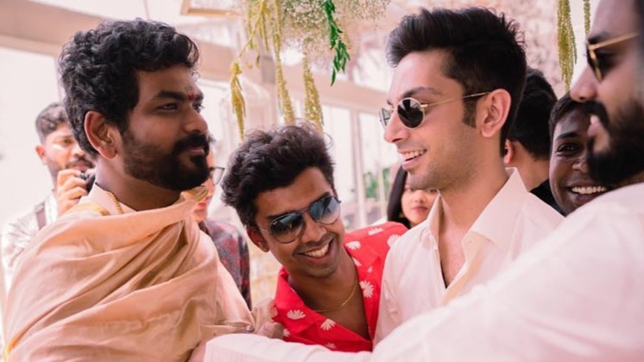 Anirudh Ravichander with Vignesh Shivan. Credit: Instagram/wikkiofficial