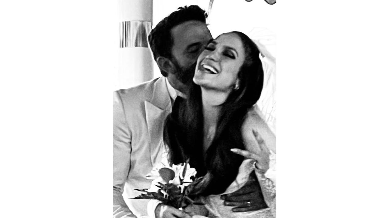Lopez shared the news in a newsletter from her website 'On the JLo', revealing that they got married in the presence of her and Affleck's children at the Little White Wedding Chapel in Las Vegas. Credit: Special Arrangement