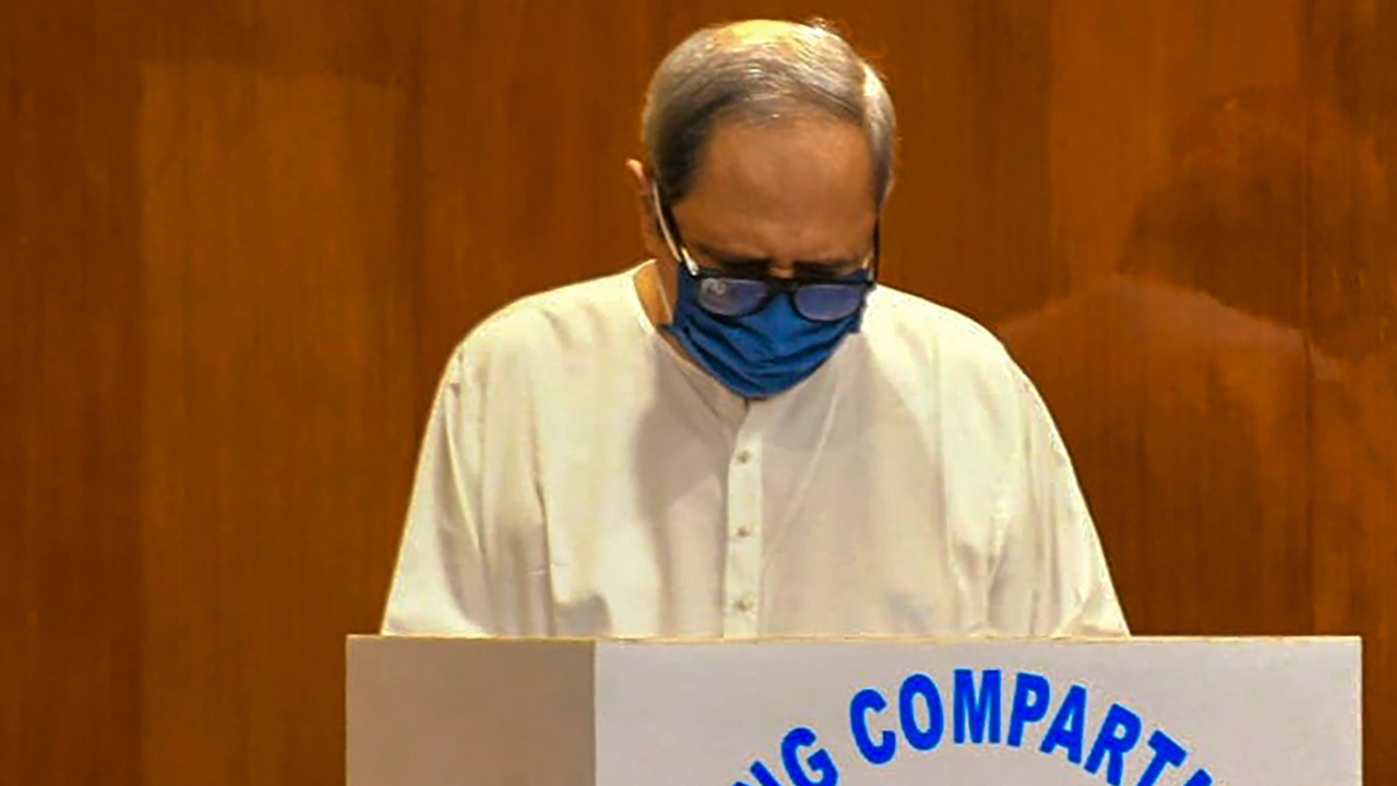 Odisha Chief Minister Naveen Patnaik casts his vote for the election of the President, at Odisha Assembly in Bhubaneswar. Credit: PTI Photo