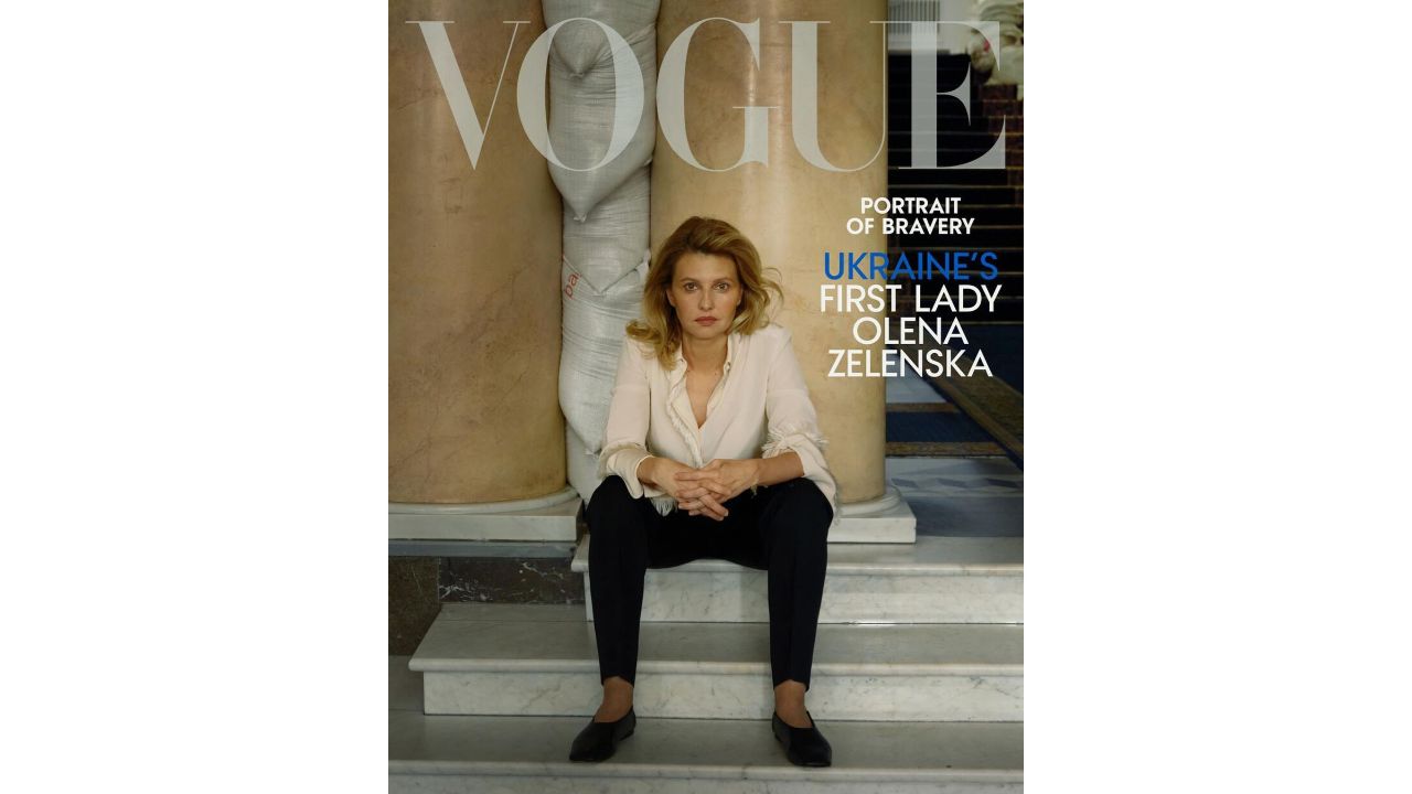 In the shoot, the First Lady of Ukraine Olena Zelenska has been portrayed as a brave woman. Credit: Instagram/olenazelenska_official