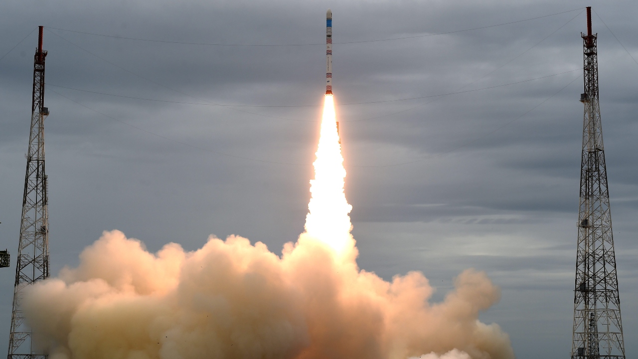 The SSLV-D1/EOS-02 mission by ISRO is aimed at carving out a larger share in the market for small launch vehicles, which are used to place satellites into Low Earth Orbit. Credit: PTI Photo