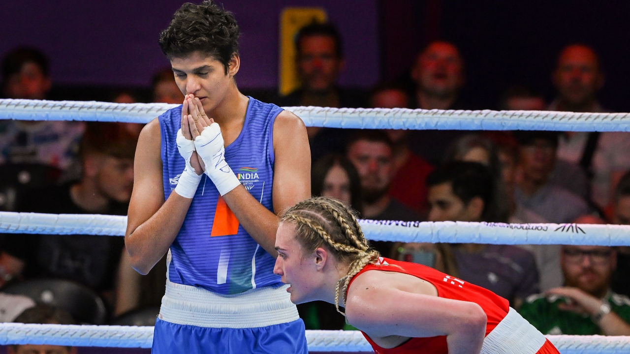 Boxer Jaismine Lamboria won bronze in the women's 60 kg category at the Commonwealth Games in Birmingham. Credit: PTI Photo