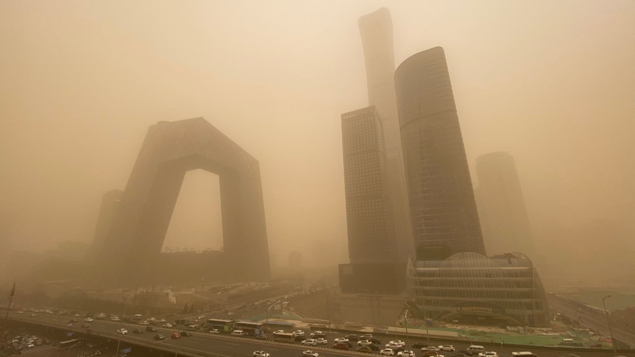 China's capital Beijing stood ninth on the list with an average annual exposure of 55.0 µg/m3. Credit: AFP Photo