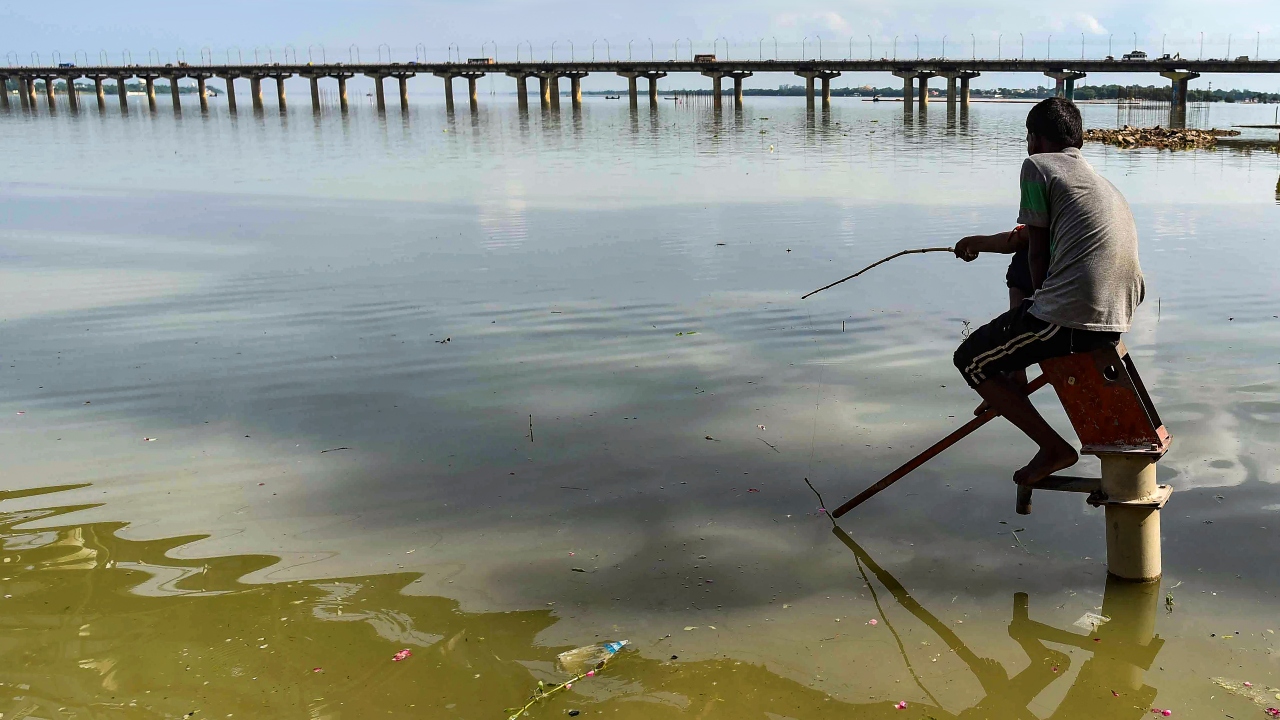 It is reported that the river was rising at a speed of four centimetres per hour. Credit: PTI Photo
