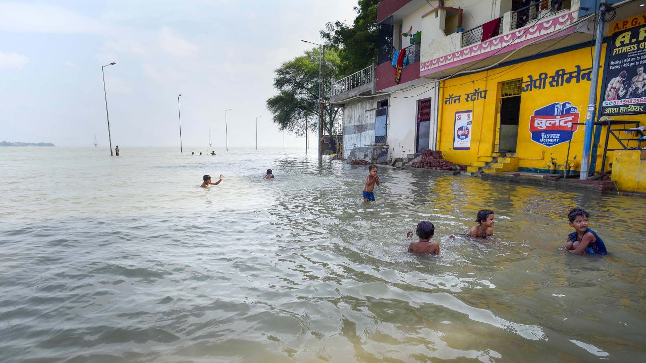 The water levels in the two rose suddenly rose after 5 lakh cusec water was released from the Kota barrage. Credit: PTI Photo