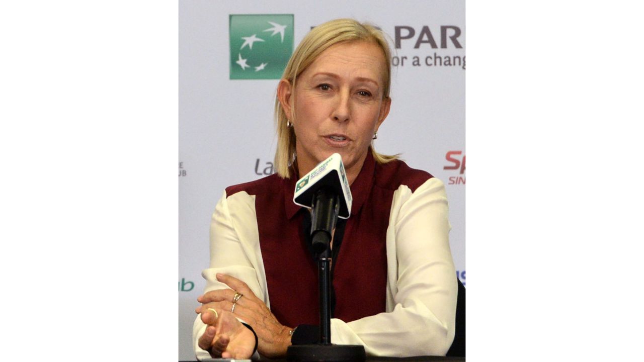 Chris Evert won 18 grand slam singles tournaments in her career. Credit: AFP Photo